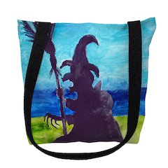 Wicked Witch Large Tote Bag 18x18