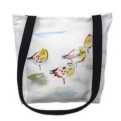 Four Sanderlings Medium Tote Bag 16x16