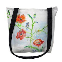 Poppies & Daisies Small Tote Bag 13x13