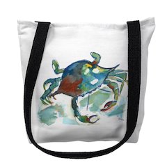 Betsy's Crab Large Tote Bag 18x18