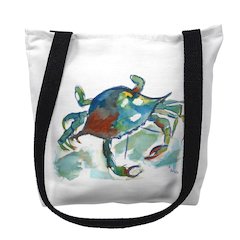 Betsy's Crab Medium Tote Bag 16x16