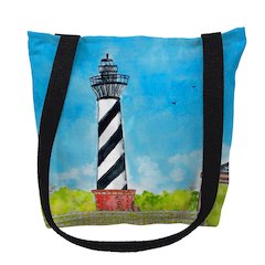 Hatteras Lighthouse, NC Medium Tote Bag 16x16