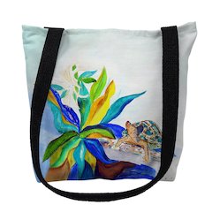 Turtle & Lily Small Tote Bag 13x13
