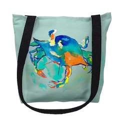Orange Crab Medium Tote Bag 16x16