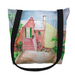 Bermuda House Medium Tote Bag 16x16