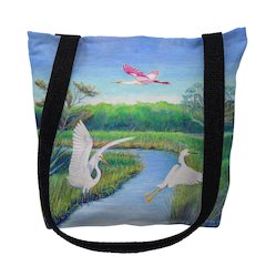 Marsh Wings Small Tote Bag 13x13
