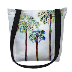 Three Palms Medium Tote Bag 16x16