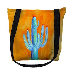 Tall Cactus Large Tote Bag 18x18