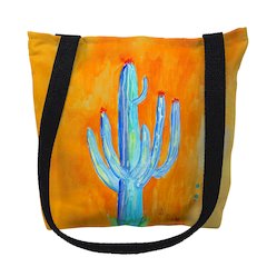 Tall Cactus Medium Tote Bag 16x16