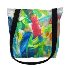 Abstract Palms Small Tote Bag 13x13