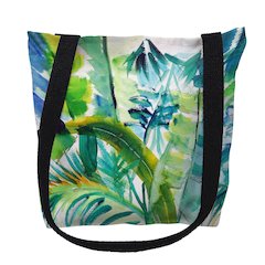 Jungle Greens Medium Tote Bag 16x16