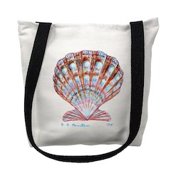 Scallop Shell Large Tote Bag 18x18