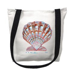 Scallop Shell Medium Tote Bag 16x16