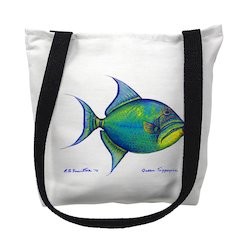 Trigger Fish Medium Tote Bag 16x16