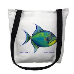 Trigger Fish Small Tote Bag 13x13