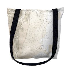 Cumberland River & Cumberland Island, GA Nautical Map Medium Tote Bag 16x16