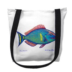 Parrot Fish Medium Tote Bag 16x16