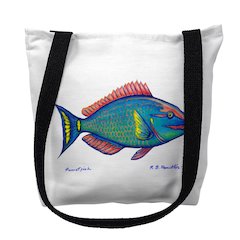 Parrot Fish Small Tote Bag 13x13
