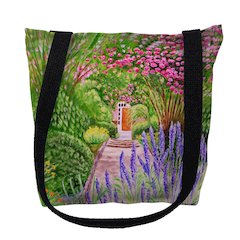 Garden Door Large Tote Bag 18x18