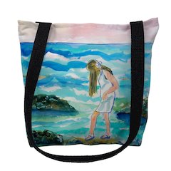 Mia on the Rocks Large Tote Bag 18x18