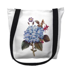 Blue Hydrangea Medium Tote Bag 16x16