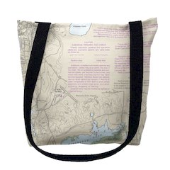 Westerly State Airport, RI Nautical Map Medium Tote Bag 16x16