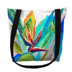 Bird of Paradise Large Tote Bag 18x18