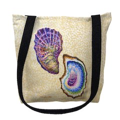Two Oysters Small Tote Bag 13x13