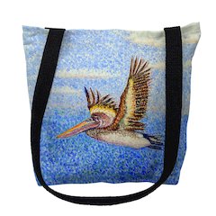 Flying Pelican Small Tote Bag 13x13