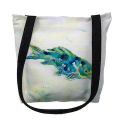 Blue Koi Large Tote Bag 18x18