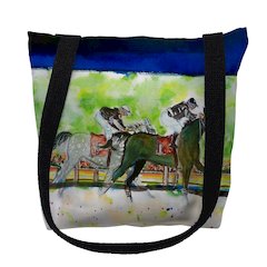 Close Race Large Tote Bag 18x18