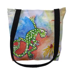 Gecko Large Tote Bag 18x18