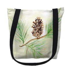 Pinecone Medium Tote Bag 16x16
