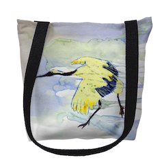 Yellow Crane Medium Tote Bag 16x16
