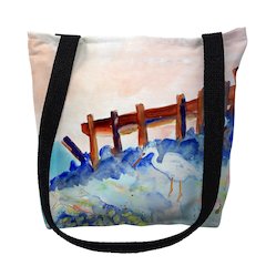 Great White Heron Small Tote Bag 13x13