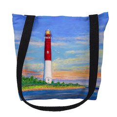 Barnegot Lighthouse, NJ Medium Tote Bag 16x16