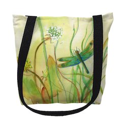 Betsy's DragonFly Medium Tote Bag 16x16