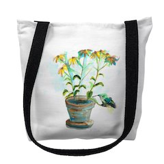 Pot to Daisies Large Tote Bag 18x18