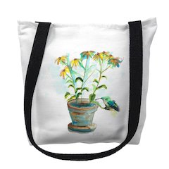 Pot to Daisies Medium Tote Bag 16x16