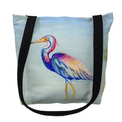 Tri-Colored Heron Small Tote Bag 13x13