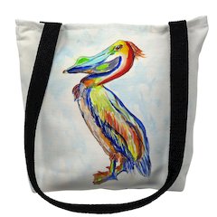 Sylvester Pelican Large Tote Bag 18x18