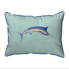 Blue Marlin - Teal Extra Large Zippered Pillow 20x24