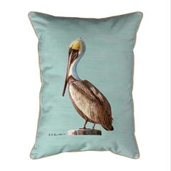 Pelican - Teal Extra Large Zippered Pillow 20x24