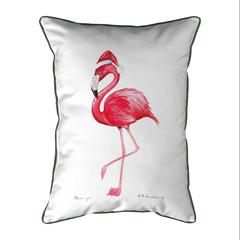 Flamingo Santa Extra Large Zippered Pillow 20x24