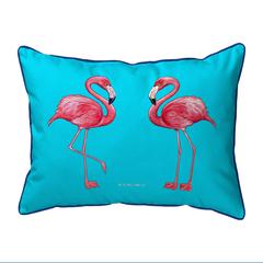 Flamingo Tiled Extra Large Corded Indoor/Outdoor Pillow 20x24
