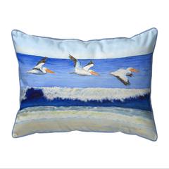 Skimming the Surf Extra Large Corded Indoor/Outdoor Pillow 20x24