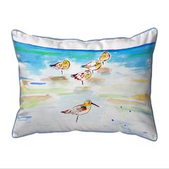 Five Sanderlings Extra Large Corded Indoor/Outdoor Pillow 20x24