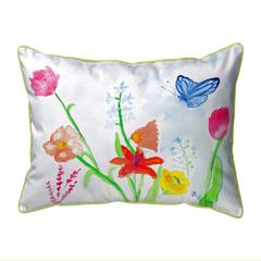 Pastel Garden Extra Large Zippered Indoor/Outdoor Pillow 20x24