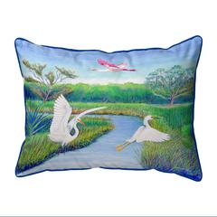 Marsh Wings Extra Large Zippered Indoor/Outdoor Pillow 20x24