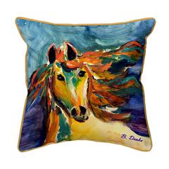 Colorful Horse 22x22 Extra Large Zippered Indoor/Outdoor Pillow